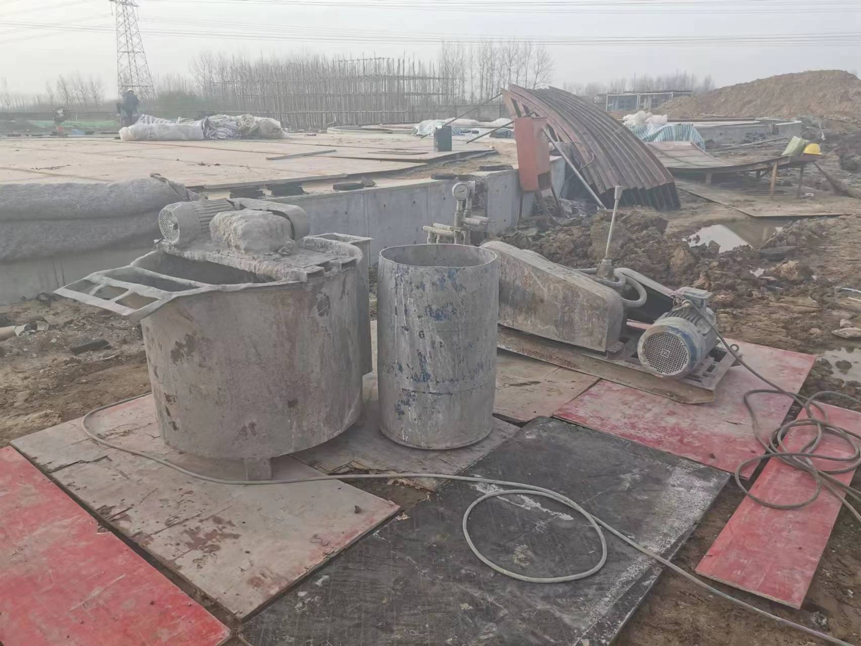 子洲设备基础注浆